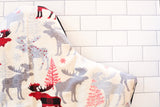 Plaid Moose Highchair Cover